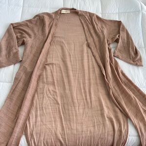 light tan cardigan